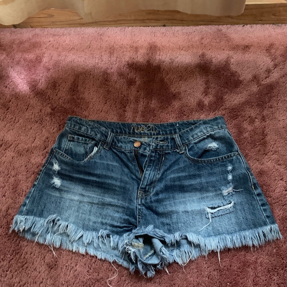 Blue jean shorts
